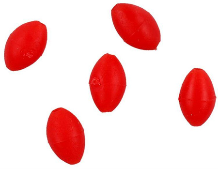 KORALIK ELIPSA MIĘKKI 3x4 mm / 0.8 - Czerwony - op.25szt. MIKADO AM-SUR-K03-3-R