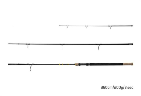 WĘDKA TELESKOPOWA RIVER Trophy NXT + 4 szczytówki 400cm/200g/3 składy Delphin (101001300)