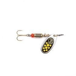 Błystka Mepps BLACK FURY srebrny / żółte kropki nr 1