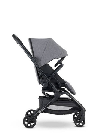 MINI by Easywalker Buggy TURN Kompaktowy wózek spacerowy z obrotowym siedziskiem 360° Soho Grey (z osłoną przeciwdeszczową w zestawie)
