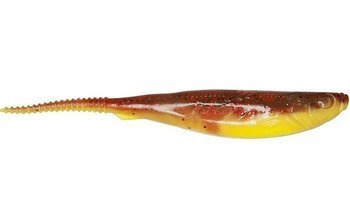 Jerkbait  Jerky PRO 5"/12,5cm 5 szt./bag  red glitter SUPER YELLOW/MOT.OLI DRAGON CHE-JK50D-41-730