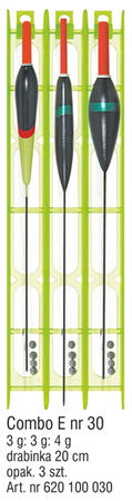 ZESTAW SPŁAWIKOWY COMBO E NR.30 OP.3SZT KONGER 620100030
