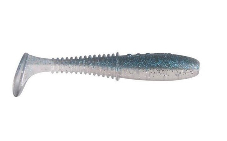 Ripper  Invader PRO - SPARKY AZURE 2.5"/6cm 5szt./bag CLEAR/CLEAR SMOKED silver/blue glitter BOX    DRAGON CHE-IV25D-20-216