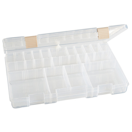 Pudełko wędkarskie z regulowanymi przegrodami 36x22,5x5cm Robinson 74-TW-R22