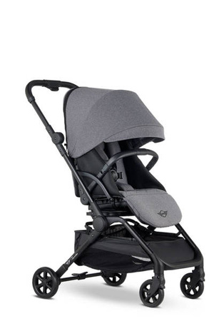 MINI by Easywalker Buggy TURN Kompaktowy wózek spacerowy z obrotowym siedziskiem 360° Soho Grey (z osłoną przeciwdeszczową w zestawie)