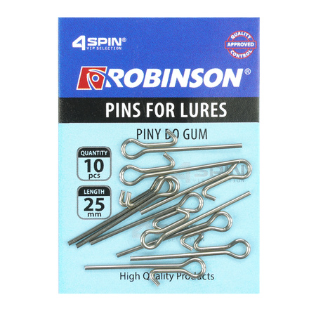 Piny do przynęt gumowych 25mm, 10szt Robinson 84-PG-025