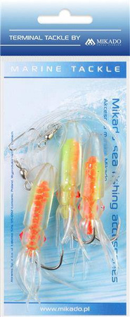 ZESTAW MORSKI - SQUID RIG 7.5 cm - hak 3x4/0 MIKADO LS-C173