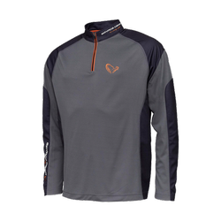 TOURNAMENT SHIRT 1/2 ZIP L SEDONA GREY Savage Gear (73679)