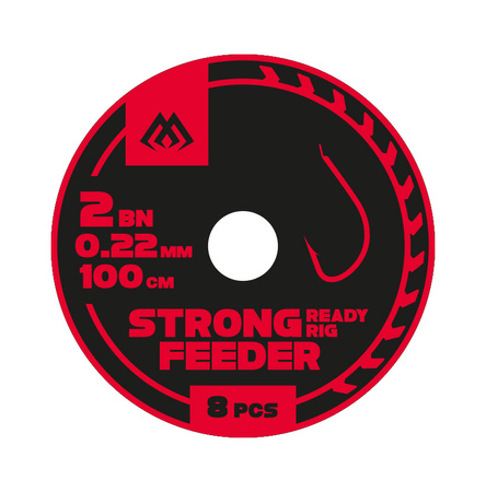 PRZYPONY WIĄZANE - STRONG FEEDER nr 4 BN / żyłka: 0.20mm/100cm - op.10szt. MIKADO HPF002-04B-020