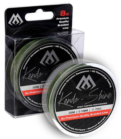 PLECIONKA KENDO SHINE GREEN 0.14mm\11.75kg\300m - op. 1szp. MIKADO ZKS00G-300-014