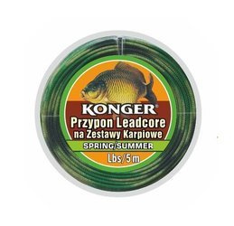 PRZYPON LEADCORE SPRING SUMMER NA ZESTAWY KARPIOWE 25Lbs/5m TEAM CARP KONGER 960006025