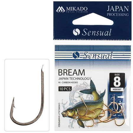 HACZYK NA LESZCZA SENSUAL - BREAM Nr 12 BN - torebka 10szt. MIKADO HS9307-12B