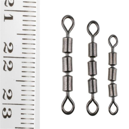 TC - KRĘTLIK ROLKOWY POTRÓJNY - BLACK - Nr. 6 - op.10szt. MIKADO AMA-TC01-6B