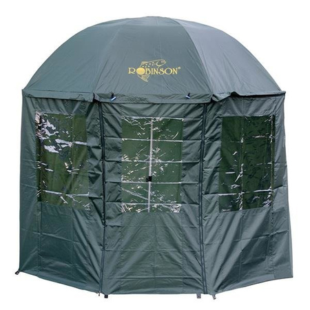 Parasol wędkarski z osłoną, średnica 2,10m Robinson 92-PA-005