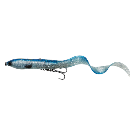 3D HARD EEL 2+1 17CM 50G SLOW SINKING BLUE SILVER Savage Gear (74132)