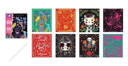 Zestaw kreatywny Do zdrapywania Koty 5+, Janod