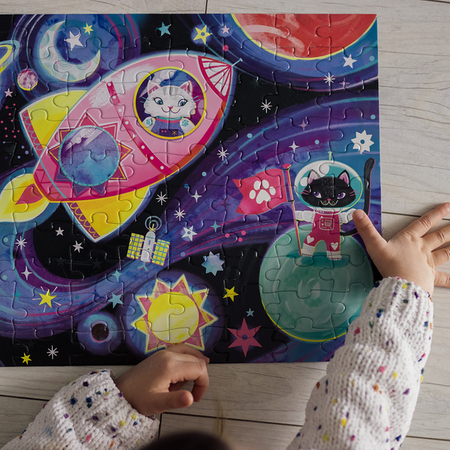 Mudpuppy Puzzle świecące w ciemności Kosmiczne marzenia 100 elementów 5+