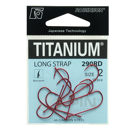 Haczyk Titanium LONG STRAP 290RD (10 szt), rozm. 6 Robinson 02-S-290RD-6