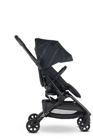 MINI by Easywalker Buggy TURN Kompaktowy wózek spacerowy z obrotowym siedziskiem 360° Oxford Black (z osłoną przeciwdeszczową w zestawie)