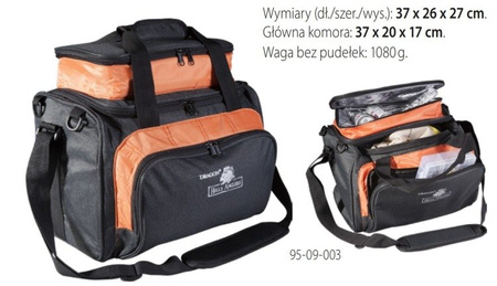 Torba spinningowa HELLS ANGLERS z pudełkami 37x26x27 cm     DRAGON CHR-95-09-003