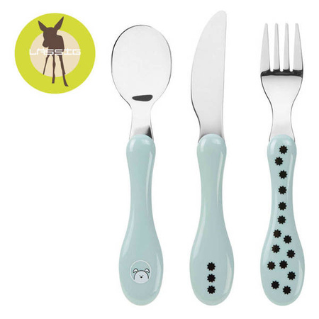 Lassig Zestaw sztućców ze stali nierdzewnej 3 el. Little Chums Pies