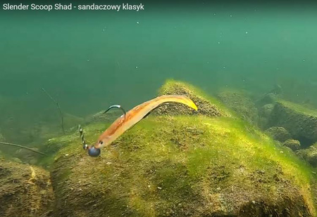 GUMA SLENDER SCOOP SHAD 9CM 4G DARK WATER MIX 4szt Savage Gear (76750)