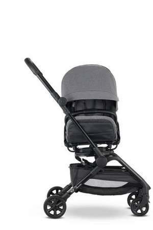 MINI by Easywalker Buggy TURN Kompaktowy wózek spacerowy z obrotowym siedziskiem 360° Soho Grey (z osłoną przeciwdeszczową w zestawie)