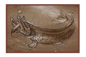 Wycieraczka Retro Szczupak 60x40cm Delphin (795000203)