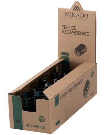 KOSZYCZEK ZANĘTOWY - OKRĄGŁY Z DENKIEM - 80g (32x44) - op.1szt. MIKADO AMKZ-04-80