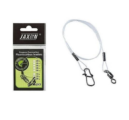 PRZYPON JAXON FLUOROCARBON 30CM 20KG 5X2SZT AK-PRF3020
