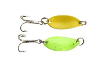 BŁYSTKA WAHADŁOWA TROUT CAMPIONE MINI 2.2 cm / 1.4 g FLUORO GREEN/YELLOW MIKADO PMB-WTC-FY