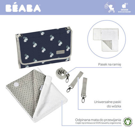 Beaba Przewijak podróżny z etui na akcesoria Moonlit Ocean / Jungle