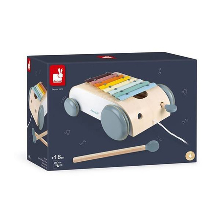 Wózek drewniany cymbałki do ciągnięcia 8 tonów Sweet Cocoon, Janod