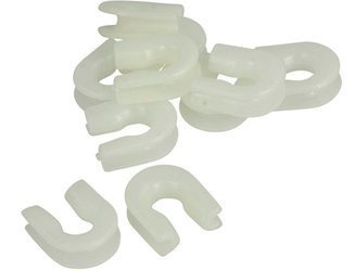 OBRĘCZE, USZTYWNIENIE DO PRZYPONÓW, ZESTAWÓW SUMOWYCH MADCAT LOOP THIMBLES / OPAK. 10szt. DAM 56052