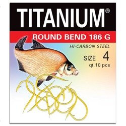 Haczyk Titanium ROUND BEND (10 szt.), rozm. 4 Robinson 02-P-186G-04