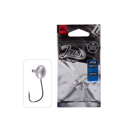GŁÓWKA JIGOWA - JAWS MICRO - 6g-2 BN - op.3szt. MIKADO OMGJCM6-2
