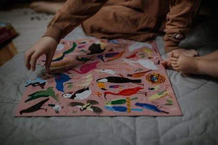 Mudpuppy Puzzle dwustronne Robaki i ptaki 100 elementów 6+