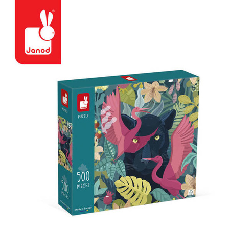 Puzzle artystyczne Mistyczna pantera 500 elementów 8+ Made in Poland, Janod