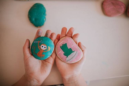 Zestaw kreatywny Kamienie do ozdabiania 6+, Janod