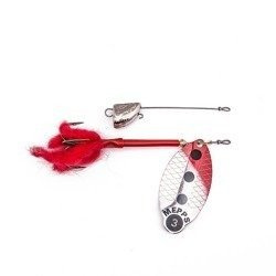 Mepps LUSOX FLUO srebrny / czerwony nr 3