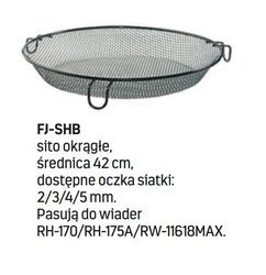 SITO LUX OKRĄGŁE 42CM OCZKO 3X3MM JAXON FJ-SHB3X3