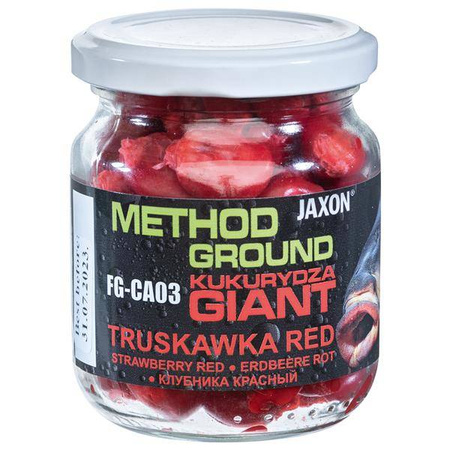 KUKURYDZA GIANT JAXON METHOD GROUND 125G TRUSKAWKA RED FG-CA03