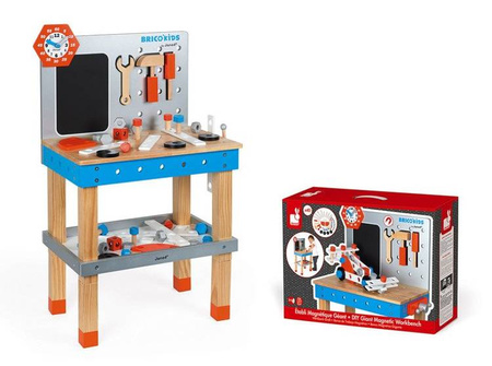 Stolik warsztatowy z 40 akcesoriami duży Brico ‘Kids, Janod