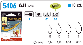 KAMATSU FC 50 AJI KANAPKA 6/0.18 BLNŁ 5406 PRZYPON 540610306