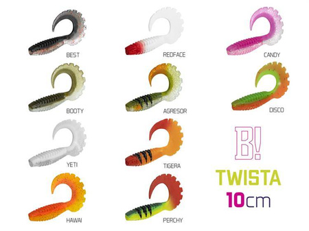 Sztuczna przynęta/guma Delphin TWISTA UVs/ 5szt 10cm/CANDY Delphin (101002283)