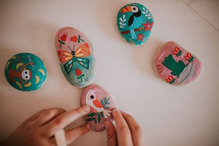 Zestaw kreatywny Kamienie do ozdabiania 6+, Janod