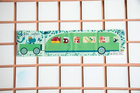 LILLIPUTIENS Magiczna rozkładana książeczka-harmonijka do kąpieli Safari Dżungla 12 m+