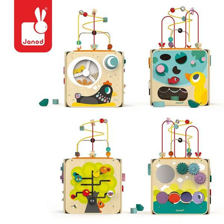 Wielofunkcyjna kostka edukacyjna z pętlą duża, Janod