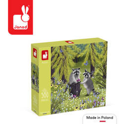 USZKODZONE OPAKOWANIE Puzzle artystyczne Psotne szopy 500 elementów 8+ Made in Poland, Janod