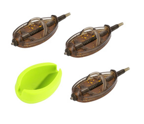 KOSZYCZEK, KOSZYK DO METODY METHOD FEEDER DOUGLAS Q.M.F. SYSTEM L KOMPLET - 3x30g + FOREMKA - op.1kpl. MIKADO AMFN-QMF-3L-SET30B